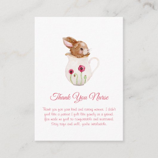 Cartes de remerciements de l'infirmière - multiple (Devant)