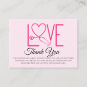 Cartes de remerciements de l'infirmière - multiple (Devant)