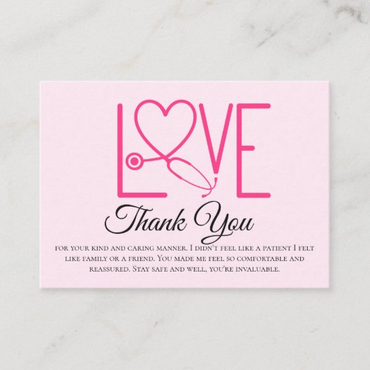 Cartes de remerciements de l'infirmière - multiple (Devant)