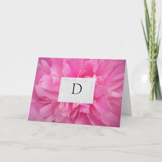 CARTES DE REMERCIEMENTS DE MARIAGE MONOGRAMMEES PA (Devant)