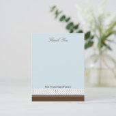 Cartes de remerciements de points et de bandes (Debout devant)