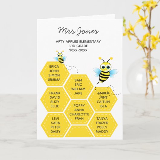 Cartes de remerciements de retraite les enfants si (Fleur jaune)