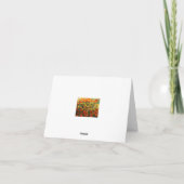 Cartes de remerciements de tulipes (Dos)