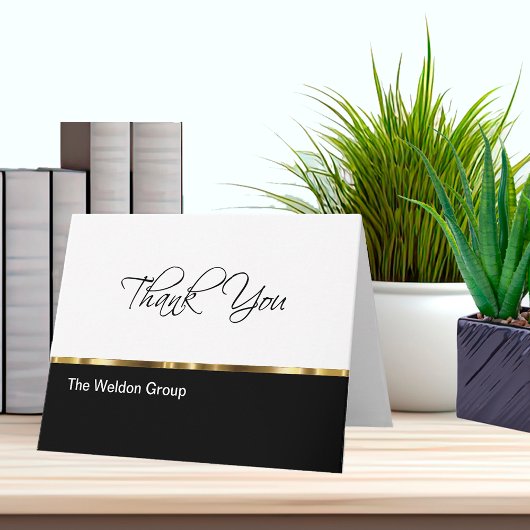 Cartes de remerciements d'entreprise Classy