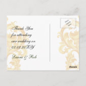 Cartes de Remerciements Élégantes (Dos)