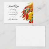 Cartes de remerciements en cuir africain Abstrait (Devant / Derrière)