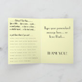 Cartes de remerciements Fleurs blanches Carte de v (Intérieur)