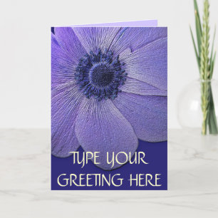 Cartes de remerciements Fleurs bleues Carte de voe