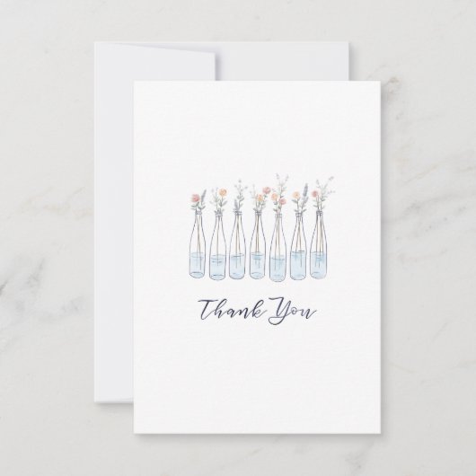 Cartes de remerciements Fleurs sauvages (Devant)