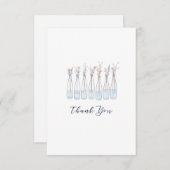 Cartes de remerciements Fleurs sauvages (Devant / Derrière)