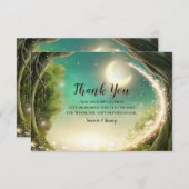 Cartes de Remerciements Forêt Enchantée (Devant / Derrière)