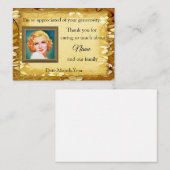 Cartes De Remerciements Funéraires Avec Cadre Flor (Devant / Derrière)