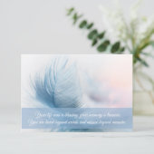 Cartes de remerciements funéraires| Plumes (Debout devant)