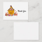 Cartes de Remerciements Halloween Sloth (Devant / Derrière)