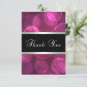 Cartes de Remerciements Hot Pink (Debout devant)