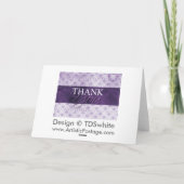 Cartes de Remerciements Lavender (Dos)
