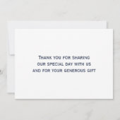 Cartes De Remerciements Mariage Gay Bleu Et Blanc (Dos)