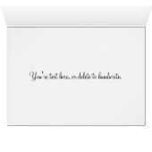 Cartes de Remerciements Mariage Rose (Intérieur Horizontal (Bas))