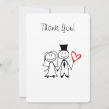 Cartes de remerciements mariages