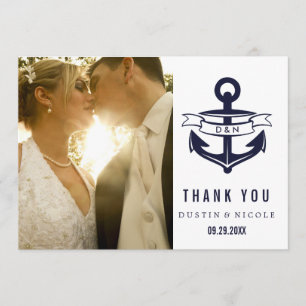 Cartes de Remerciements Nautiques MARIAGE