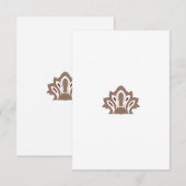 Cartes de remerciements personnalisées | Minimal e (Devant / Derrière)