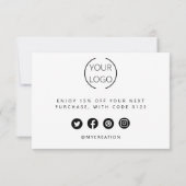 Cartes de remerciements personnalisées Professionn (Dos)