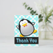 CARTES DE REMERCIEMENTS PINGOUINS (Debout devant)