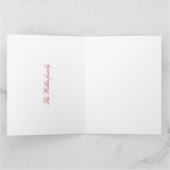 Cartes de remerciements pliées (Intérieur)