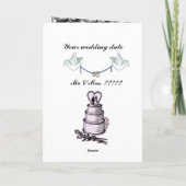 Cartes de remerciements pour la croisière mariage (Dos)