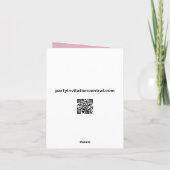 Cartes de remerciements pour la théière et la coup (Dos)