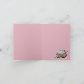 Cartes de remerciements pour la théière et la coup (Intérieur)