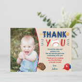 Cartes de remerciements pour l'anniversaire du bas (Debout devant)