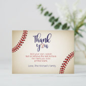 Cartes de remerciements pour le baseball (Debout devant)