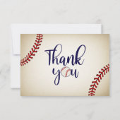 Cartes de remerciements pour le baseball (Dos)