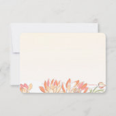 Cartes de remerciements pour les fleurs de Lotus e (Dos)