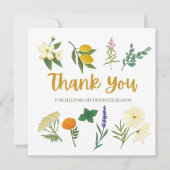 Cartes de remerciements pour les petites entrepris (Devant)