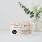 Cartes de remerciements pour les petites entrepris (Debout devant)