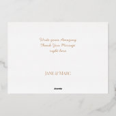 Cartes de Remerciements Real Foil Rosegold Pink (Verso)