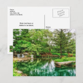 Cartes de remerciements Reflets de Spring Green (Devant / Derrière)