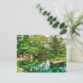 Cartes de remerciements Reflets de Spring Green (Debout devant)