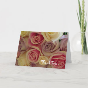 Cartes de remerciements roses