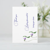 Cartes de remerciements simples (Debout devant)