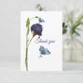 Cartes de remerciements simples (Debout devant)