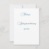 Cartes de remerciements simples (Dos)