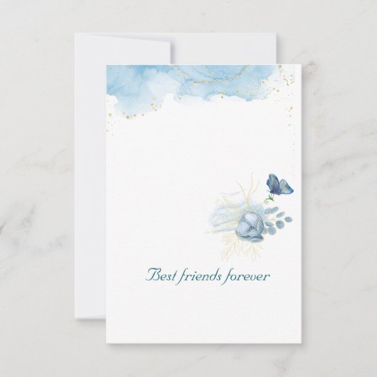 Cartes de remerciements simples (Devant)