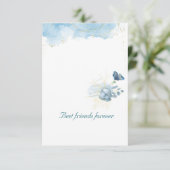 Cartes de remerciements simples (Debout devant)