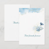 Cartes de remerciements simples (Devant / Derrière)