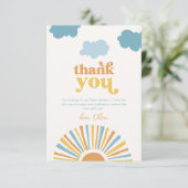 Cartes de remerciements Sun Baby shower (Debout devant)