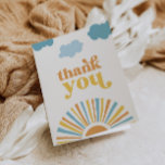 Cartes de remerciements Sun pliées<br><div class="desc">Sun Carte de remerciements Prêt à être personnalisé par vous !</div>