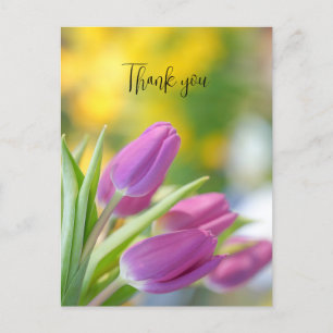 cartes de remerciements tulipes